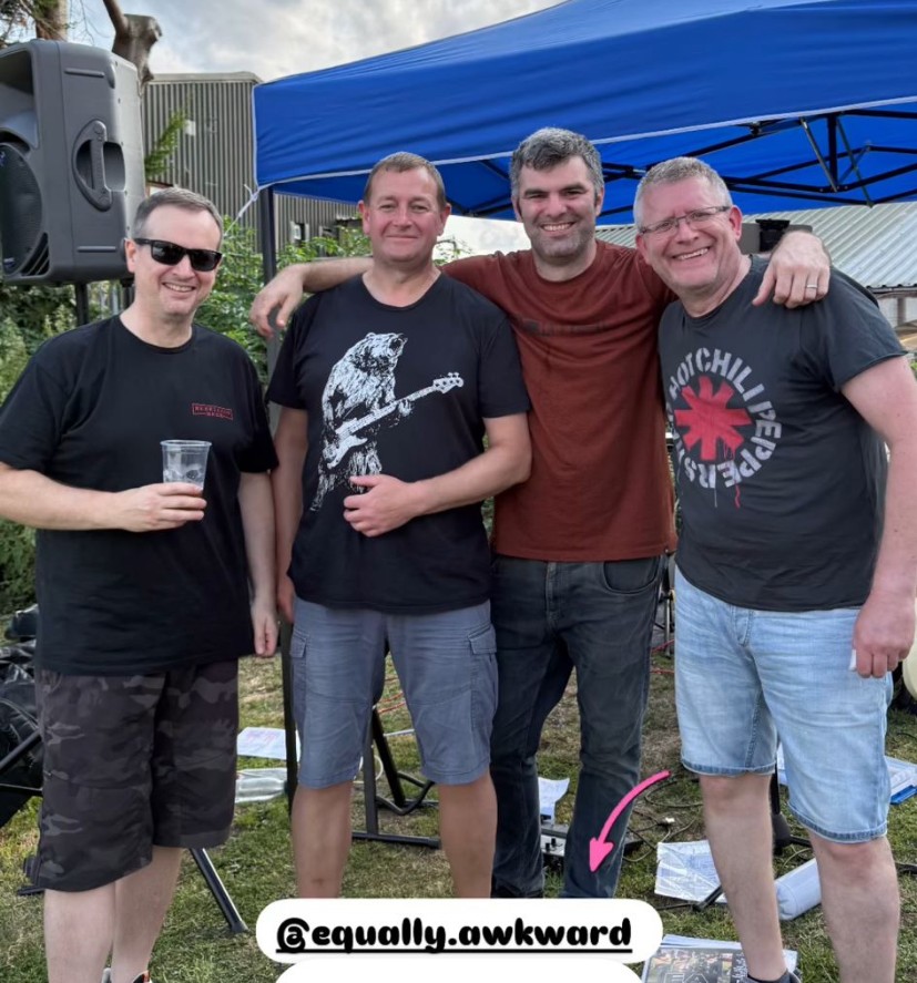 At the MacMillan Charity Football Match